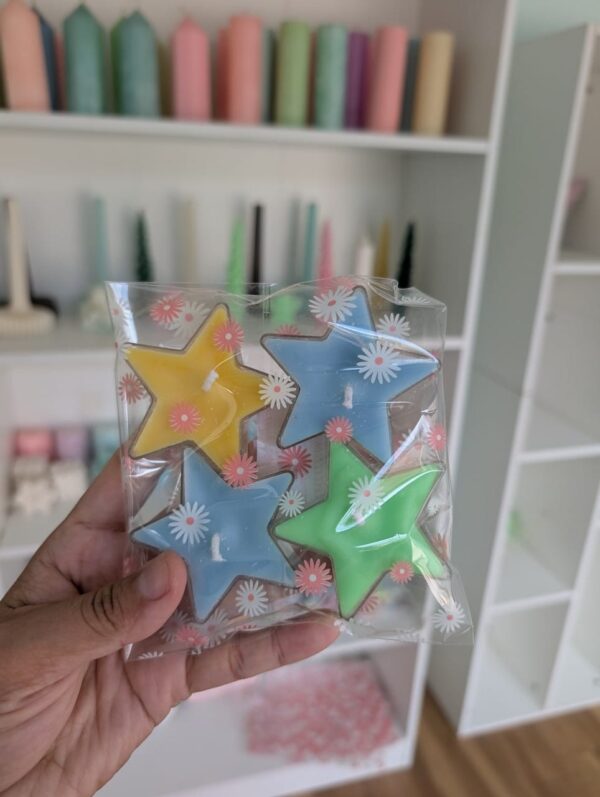 Star tea light candle